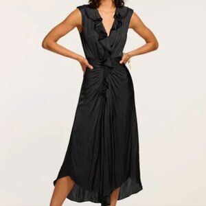 knee length dresses for ladies Milani Embellished Strapless Midi Dress in navy